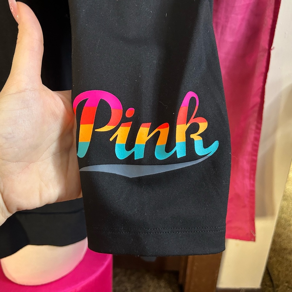 Black Hoodie and leggings Set with Rainbow Logo - Picture 4 of 4